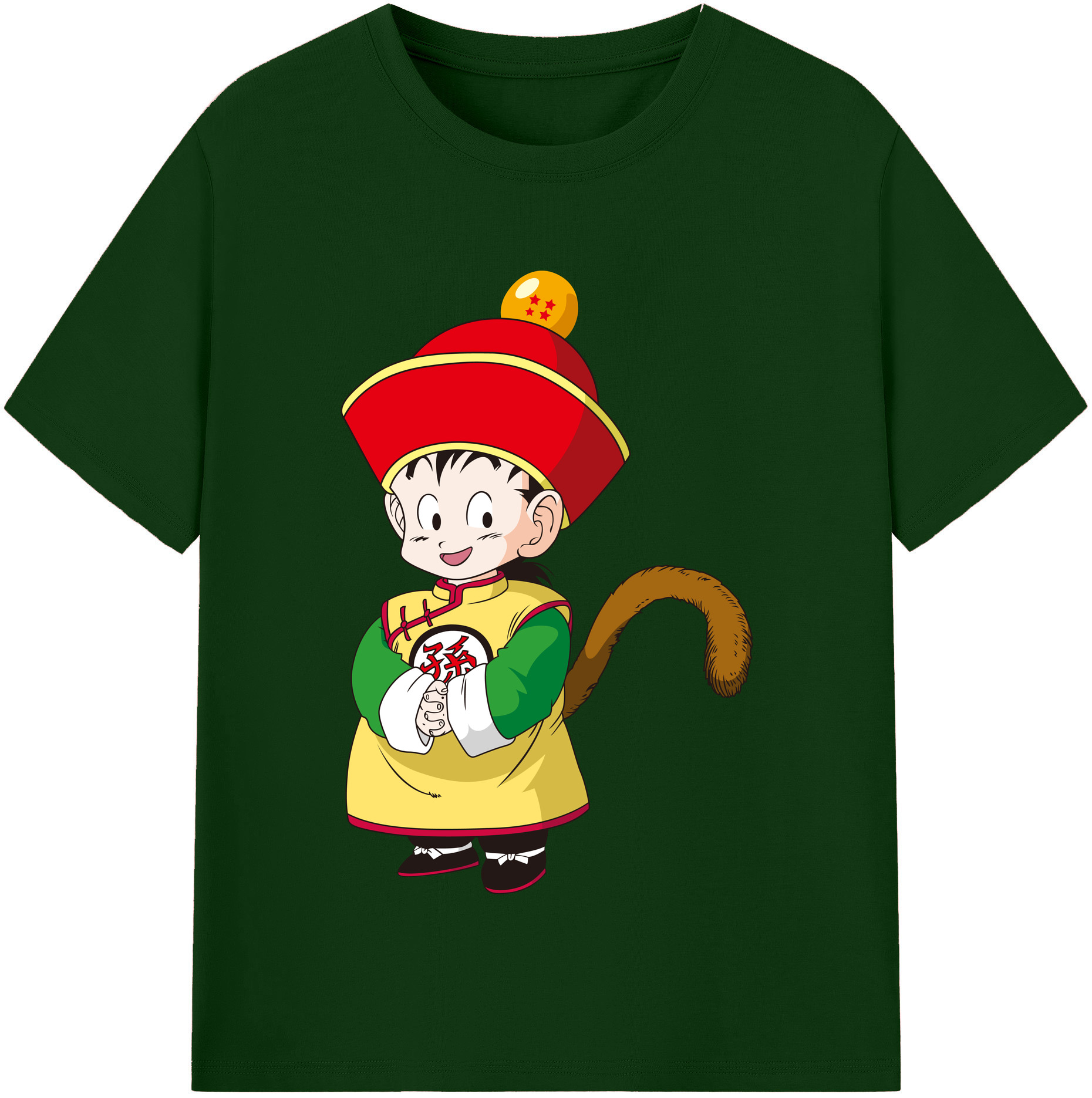 （画像用） ドラゴンボール 孫悟空（そん ごくう）Son Goku カカロット DRAGON BALL Kakarotto 綿100％半袖Tシャツ（フロントプリント）